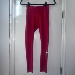 lululemon athletica Raspberry High-Rise Leggings